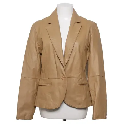 Blazer en cuir (Beige) de Claire.dk Cuir, Polyester