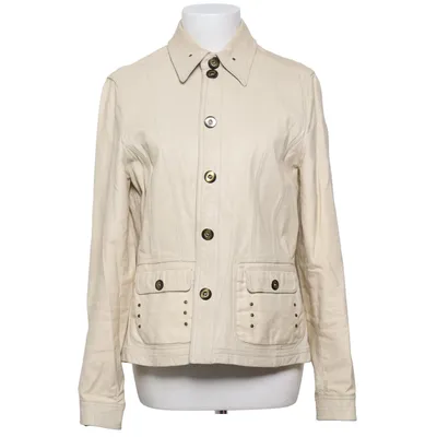 Veste (Beige) de Verse Coton, Élasthane, Cuir