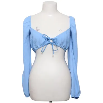 Crop top (Blue) from PrettyLittleThing Elastane, Polyester