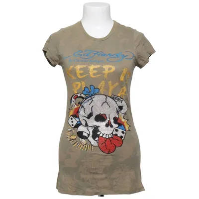 T-shirt (Brun) fra Ed Hardy by Christian Audigier Bomuld