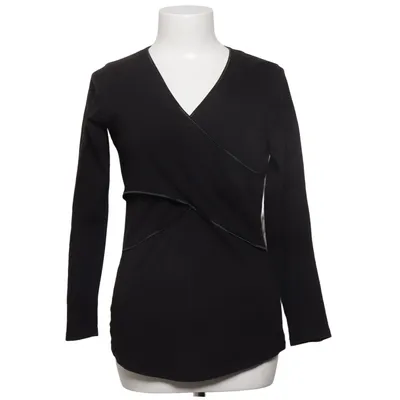 Blouse portefeuille (Noir) de Paola Maria Coton, Élasthane