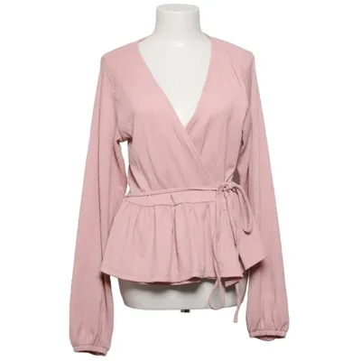Wikkelblouse (Roze) van Nelly Elastaan, Gerecycled polyester