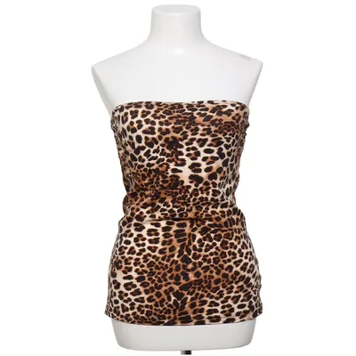 Tube top (Brown, Black) from H&M Basic Cotton, Elastane