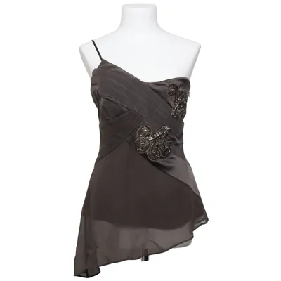 Top (Grå) fra Karen Millen Elastan, Polyester, Silke
