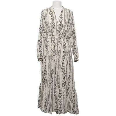 Maxi jurk (Wit, Zwart) van H&M Katoen, Viscose
