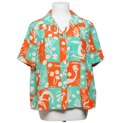 Short sleeve shirt (Green, Red, Beige) from Rixo Silk