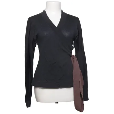Cardigan cache-cœur (Gris, Rose) de Mette Moller Laine de mouton