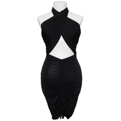 Jurk (Zwart) van NLY One Elastaan, Polyester