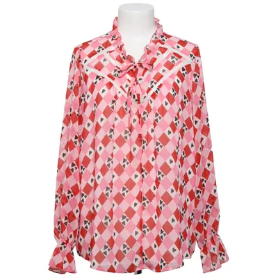 Bluse (Pink, Rød, Hvid) fra Next Polyester