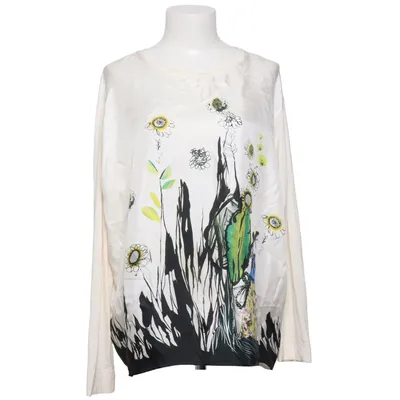 Blouse (White, Black, Multicolored) from Guglielminotti Silk