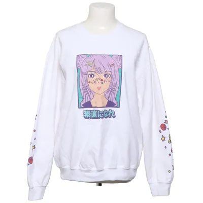 Sweatshirt (Hvid, Flerfarvet) fra Blue Tomato Bomuld, Polyester