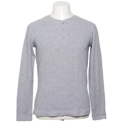 Henley T-shirt (GRANDAD LS TEE EQ 6912) fra Only & Sons Bomuld, Viscose