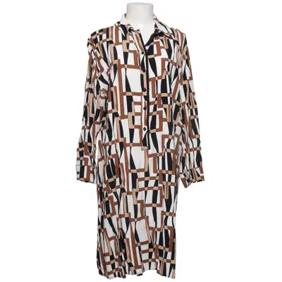 Skjortklänning (Brun, Svart, Vit, Flerfärgad) från Gusto Viskos