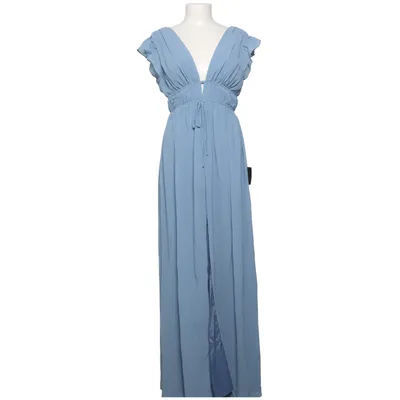 Maxi dress (Blue) from Lulus Elastane, Polyester