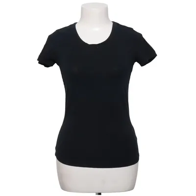 T-shirt (Zwart) van Cue Katoen, Elastaan