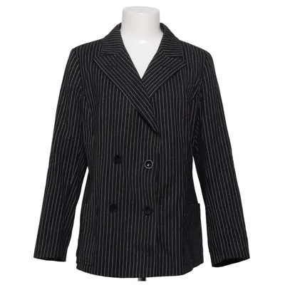 Blazer (Sort, Hvid) fra Mode Aktuell Polyester, Uld