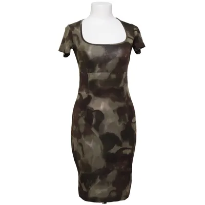 Dress (Green, Gray, White) from Piú & Piú Elastane, Viscose