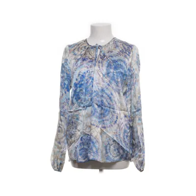 Knytblus (Blå, Beige, Vit, Flerfärgad) från Charlotte Sparre Elastan, Silke