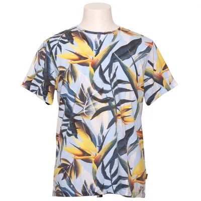 T-shirt (Blauw, Geel, Meerkleurig) van Blend Katoen, Polyester