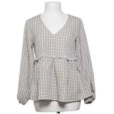 Bluse (Beige, Hvid, Sort) fra Moves Elastan, Polyester