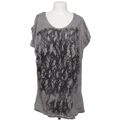 T-shirt (Gris, Noir) de Nü by Staff-Woman Coton