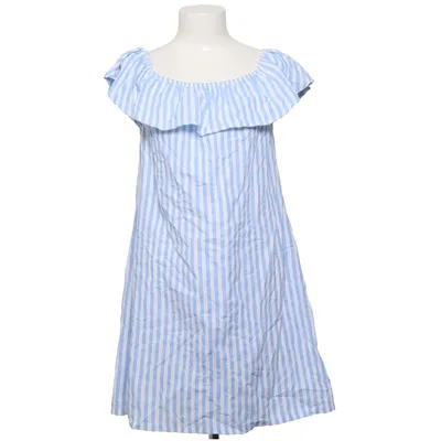 Dress (Blue, White) from Beldadd Cotton