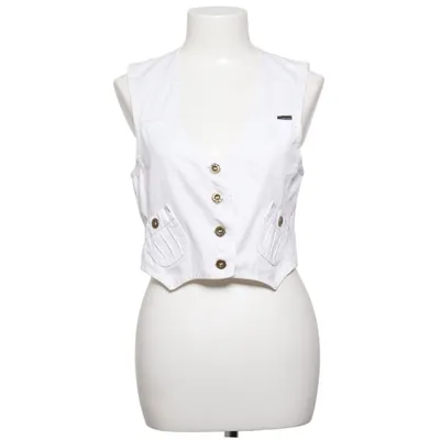 Vest (White) from Nino Cotton, Polyester