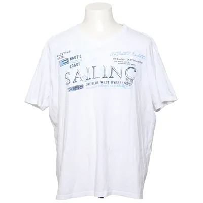 T-shirt (Vit, Blå) från Atlas for Men Bomull
