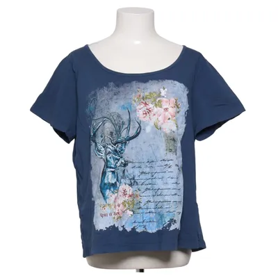T-shirt (Bleu, Multicolore) de Alpin de Luxe Coton