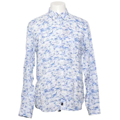 Shirt (Blue, White) from Bardelli Linen