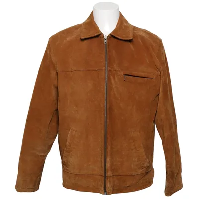 Leren jack (Bruin) van Belmondo Acetaat, Katoen, Leer, Polyamide