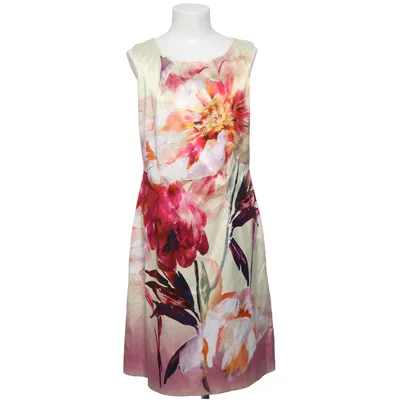 Robe (Beige, Multicolore) de Elinette Acétate, Coton, Élasthane, Polyester
