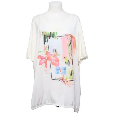 Haut (Blanc, Multicolore) de Gina Laura Élasthane, Polyester, Viscose