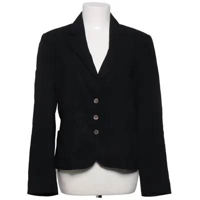 Blazer (Black) from Mariella Burani Acetate, Viscose, Wool