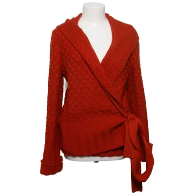 Cardigan cache-cœur (Rouge) de Sonia Rykiel Cachemire, Laine