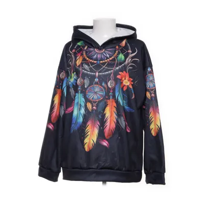 Hoodie (Black, Multicolored) Polyester