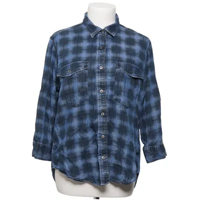 Flanellen overhemd (Blauw, Zwart) van &Denim by H&M Lyocell
