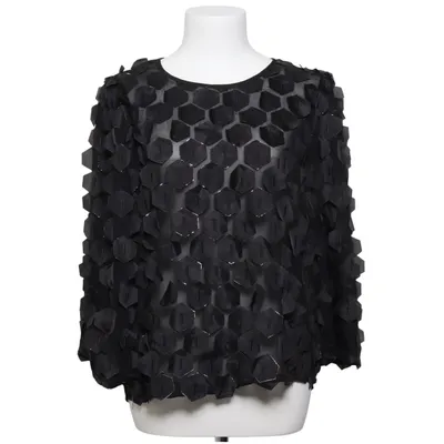 Blouse (Zwart) van Black Colour Polyester