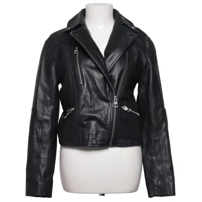 Bikerjacka (Svart) från Marc O'Polo Bomull, Skinn, Polyester