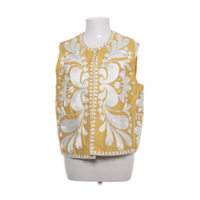 Väst (Gul, Vit) från Zara Polyester, Viskos