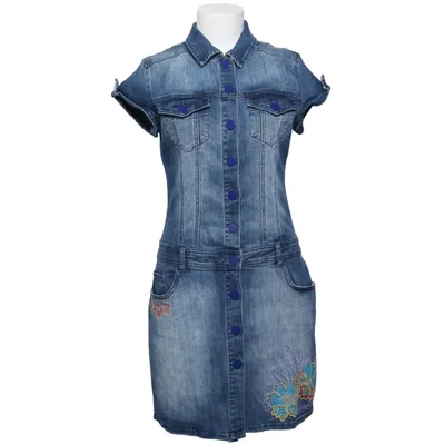 Jeansklänning (19SWVDX0) från Desigual Bomull, Polyester, Polyuretan, Viskos