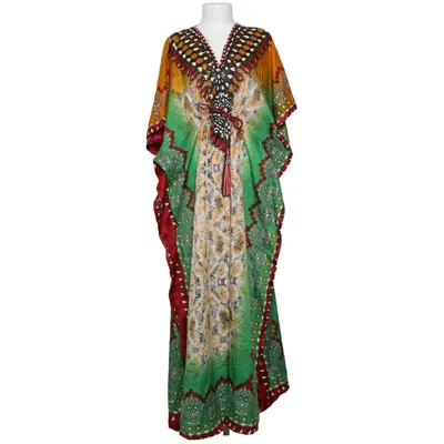 Caftan (Vert, Jaune, Multicolore) de Kushi Polyester