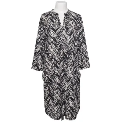 Robe (Noir, Blanc) de Angelle Milan Élasthane, Polyester, Viscose
