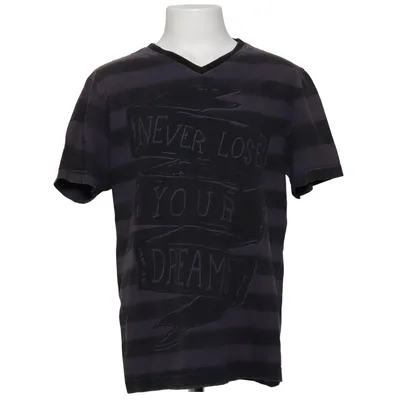 T-shirt (Gris, Noir) de Gémo Coton, Élasthane