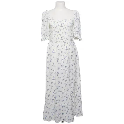 Maxi dress (White, Blue) from New Look Cotton