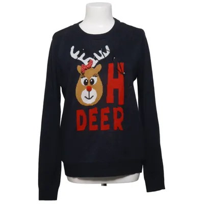 Kersttrui (Blauw, Meerkleurig) van A.M.London Acryl, Katoen, Polyester