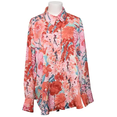 Blouse (Roze, Rood, Meerkleurig) van H&M Polyester