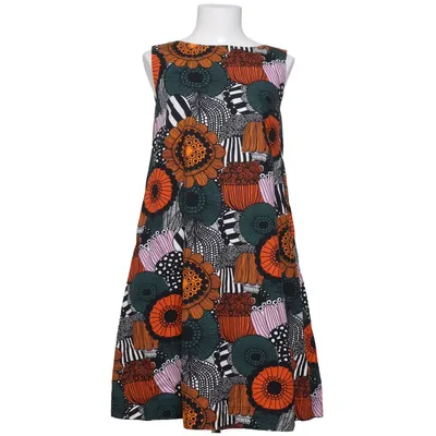 Kleid (Orange, Grün, Mehrfarbig) von Marimekko x Uniqlo Baumwolle