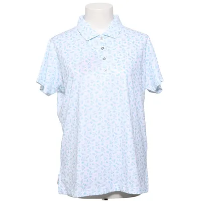 Poloshirt (Wit, Turquoise) van Footjoy Elastaan, Polyester