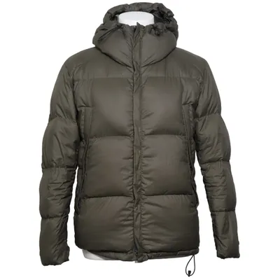 Donsjack (Groen) van Snow Peak Dons, Imitatieleer, Veer, Polyamide, Polyester